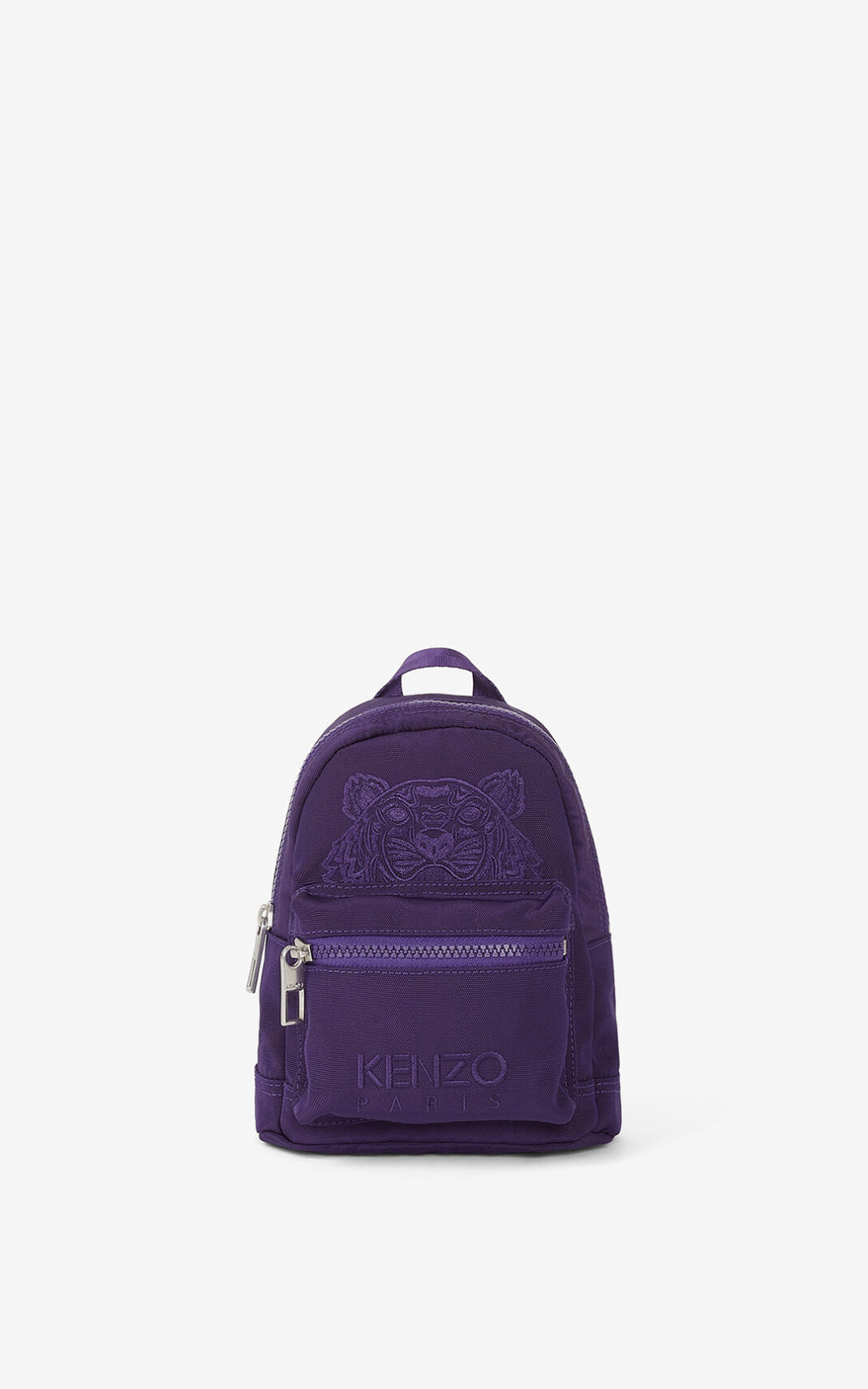 Sac À Dos Kenzo Femme Mini Toile Kampus Tiger Violette WYFDX-1094